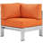 Shore Aluminum/ Canvas Fabric Outdoor Patio Armchair-23593051