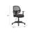 Maya Rolling Office Chair With T-Arms, Black Mesh, Foam Padding
