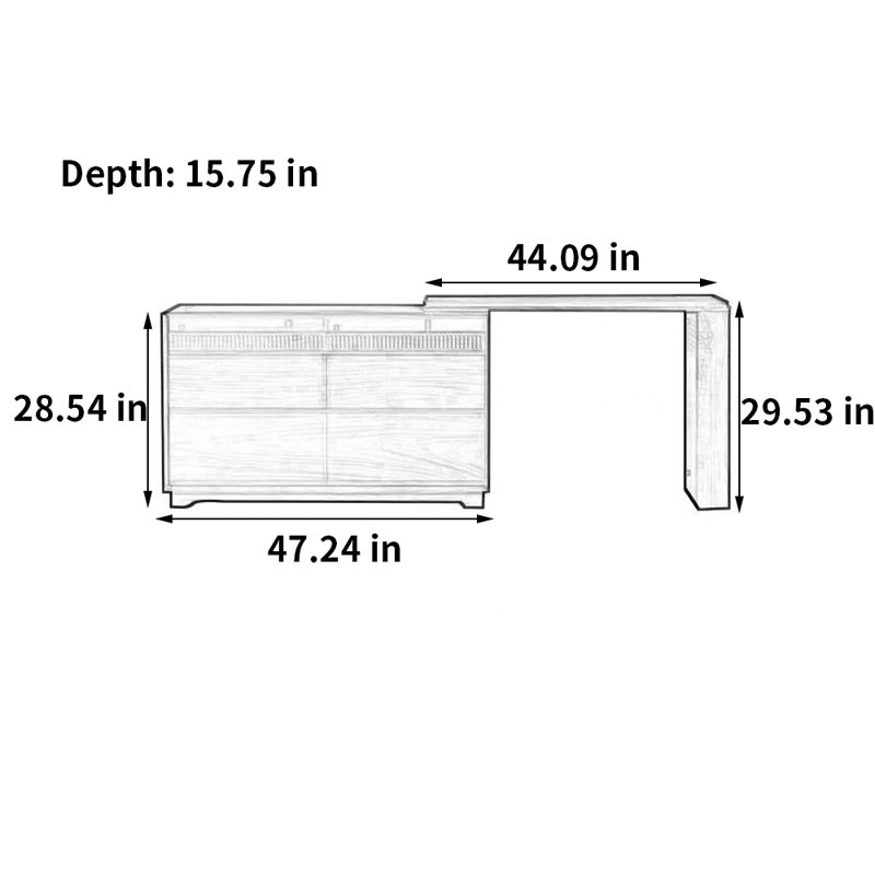 Multi-functional retractable makeup vanity