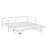Metal Daybed With LED And Trundle