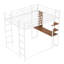 Lit mezzanine double en métal-575785274