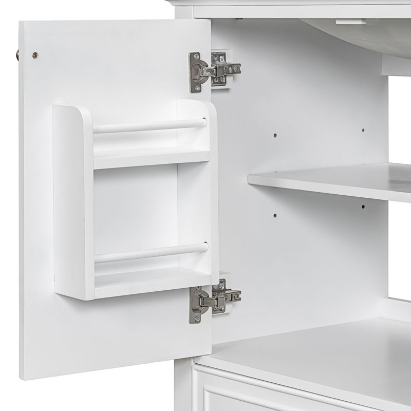 Bathroom Vanity With Sink Combo, Multi-Functional Bathroom Cabinet With Doors And Drawer, Bathroom Cabinet With Adjustable Shelf