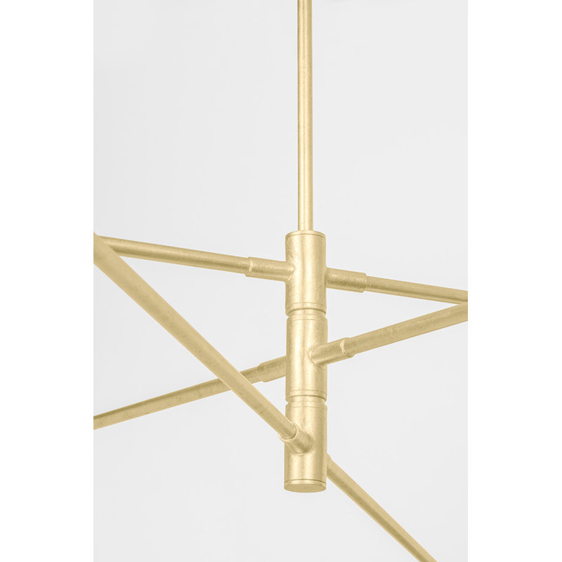 3 - Light Steel Dimmable Chandelier
