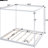 King Size Canopy Bed With Assertive Slats, White - Bedroom Ease Support, Attraction-1443583108