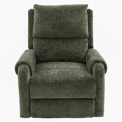 Manual Recliner Massage Recliner Chair Nursery Recliner Chair Swivel Rocker Recliner Sofa With A Side Storage Pocket For Living Room, Bedroom And Nursery, Green
