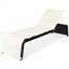 Chaise longue inclinable en rotin