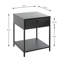 Claremont 40cm W Metal Bedside Table-997595202