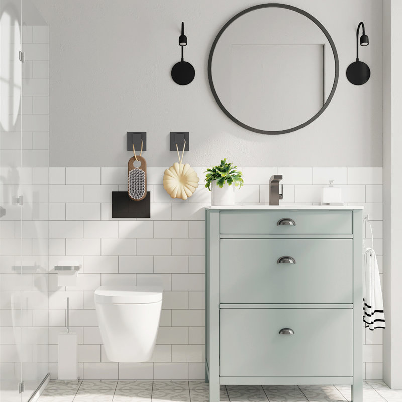 Robe Hook Wall Mounted (set Of 2), Matte Black