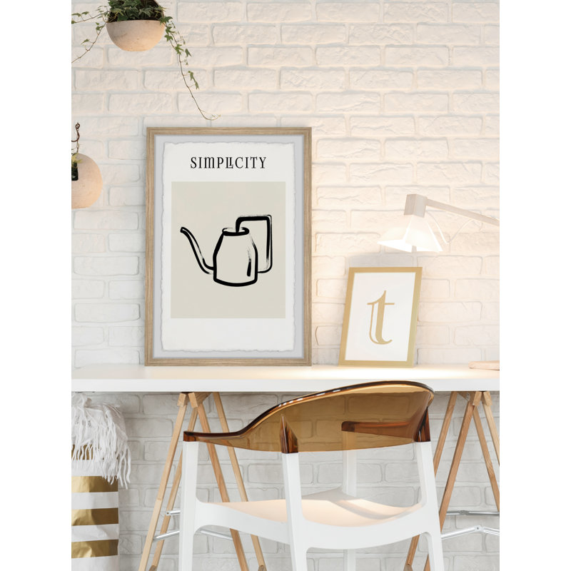 Sheer Simplicity - Single Picture Frame Print, 61cm H x 41cm W x 3.81cm D