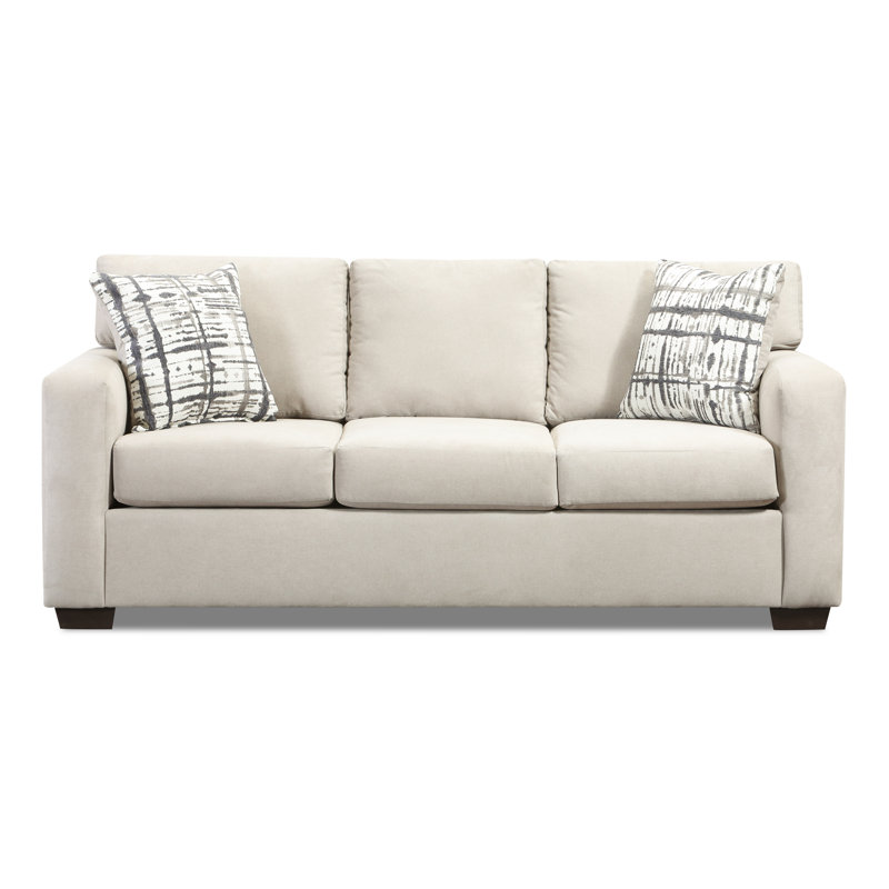 Jesyka Upholstered Sofa, 3, Gray Abstract