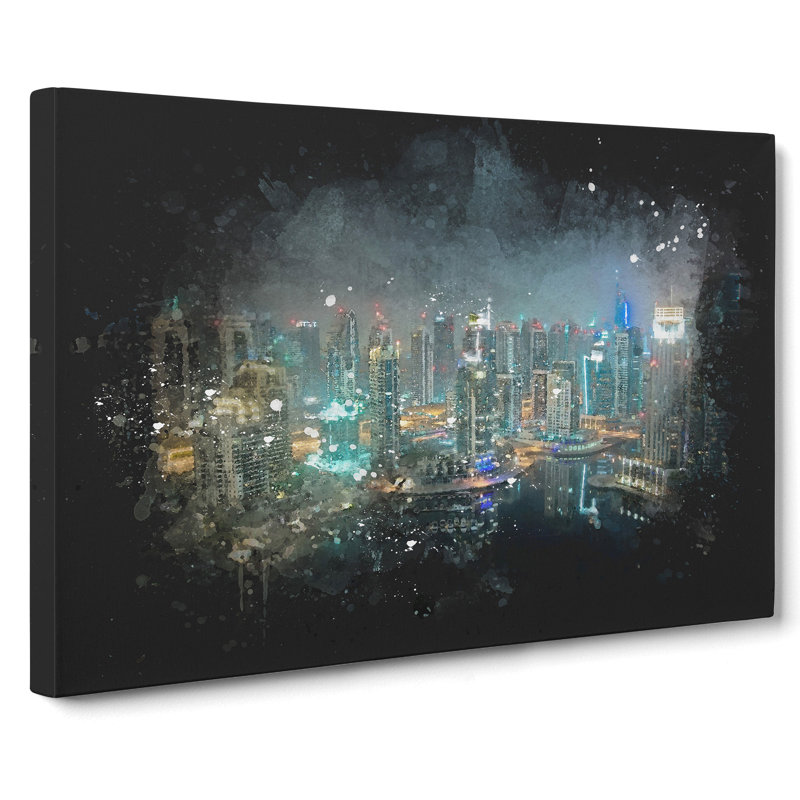 Dubai Skyline Vol.3 - Wrapped Canvas, 35cm H x 50cm W x 3cm D