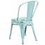 Chaise d'appoint empilable en métal Lily-1652496481