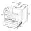 Meuble-lavabo multifonctionnel avec lavabo et tiroir de rangement-1561827261