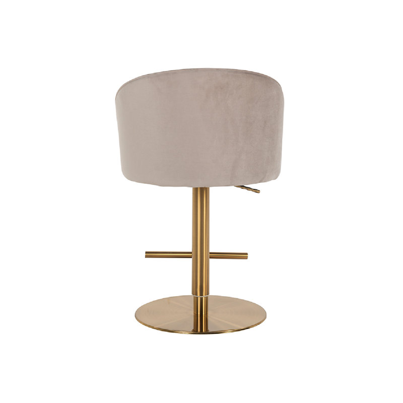 Zabi Swivel Adjustable Height Bar Stool, Brown
