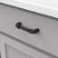 Poignées d'armoire de cuisine Pipeline, poignées de tiroir à noyau solide pour portes d'armoire, 3-3 / 4 po (96 mm)-21357207