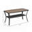 Outsunny Patio PE Rattan Coffee Table With Storage Shelf, Hand-Woven Wicker Outdoor Side Table, 2-Layer Storage Table With Wood-Plastic Composite Top, For Garden, Porch, Backyard