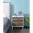 Burel 3-Drawer Nightstand in White and Weathered Oak