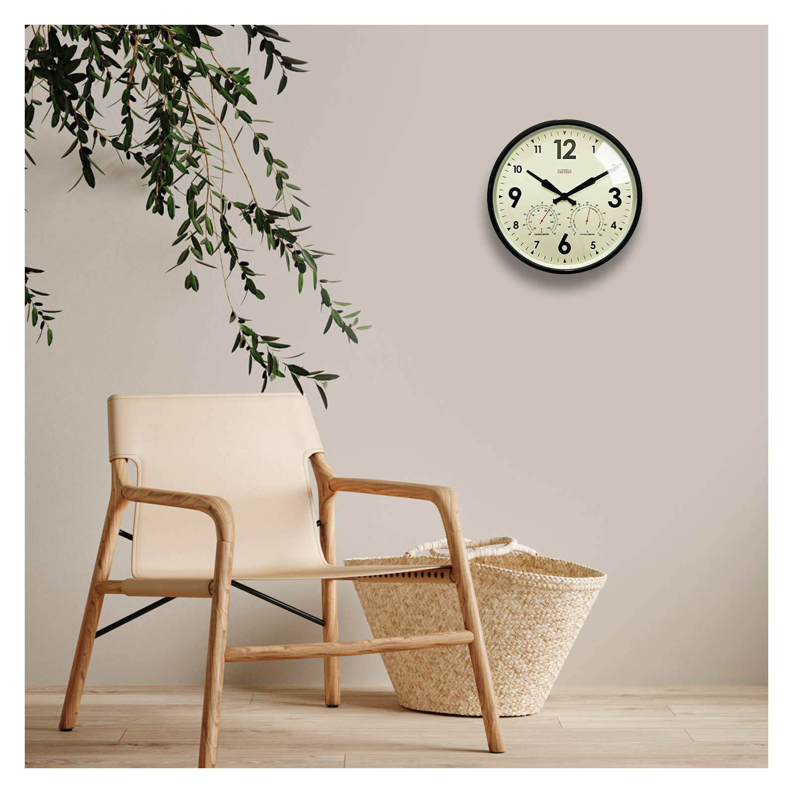 12'' Metal Wall Clock