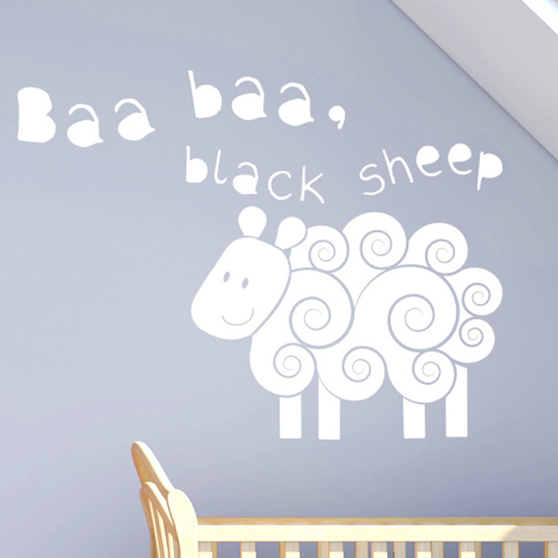 Animals Non-Wall Damaging Wall Decal, White