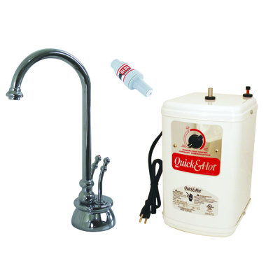 Docalorah 10" 2-Handle Hot and Cold Water Dispenser Faucet with Heating Tank
