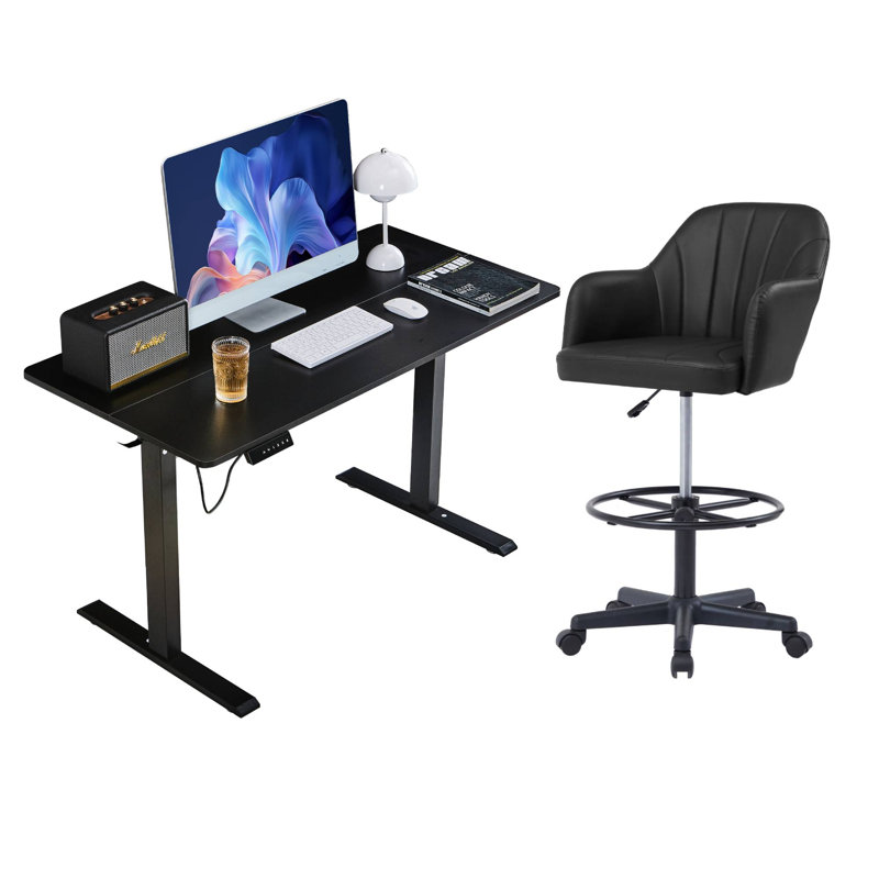 Ensemble de bureau à domicile et chaise, ensemble de chaise ergonomique moderne pour bureau
