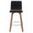 Bomia Swivel Upholstered Stool With Solid Wood Frame and L-Shaped PU Leather Back-1648987120-1705430125