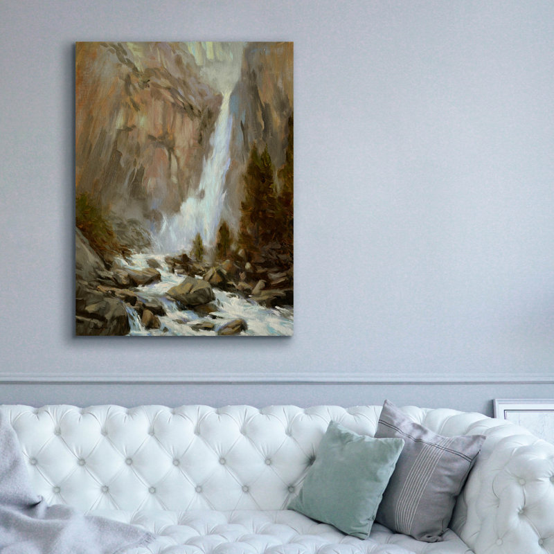 Toile épique «Yosemite Falls» par Chuck Larivey, 40 po x 54 po