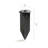 8" Black In-Ground Outdoor Stake for Mounting Landscape Lighting