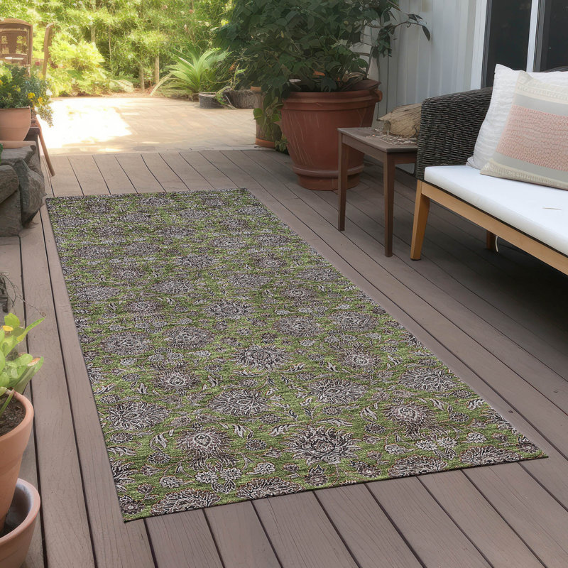 Tapis intérieur / extérieur Naadiya, Tapis de couloir 2 pi 3 po x 7 pi 6 po