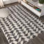 Tapis crème / noir Farnham-701582566