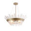 Lustre moderne en verre brossé 29 po Marta
