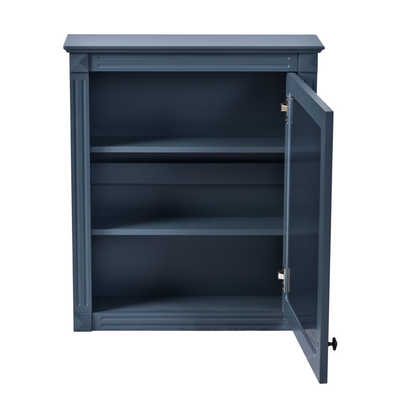Armoire de rangement murale, armoire à pharmacie, Bleu