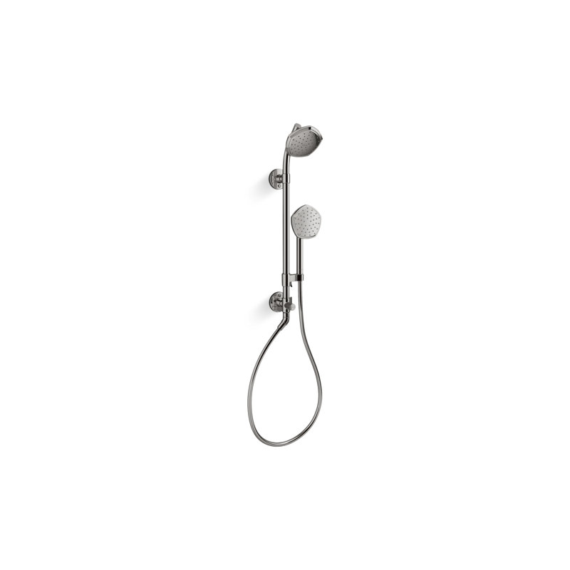 Hydrorail-S Occasion Shower Column Kit With Showerhead And Handshower 1.75 Gpm, Vibrant Titanium