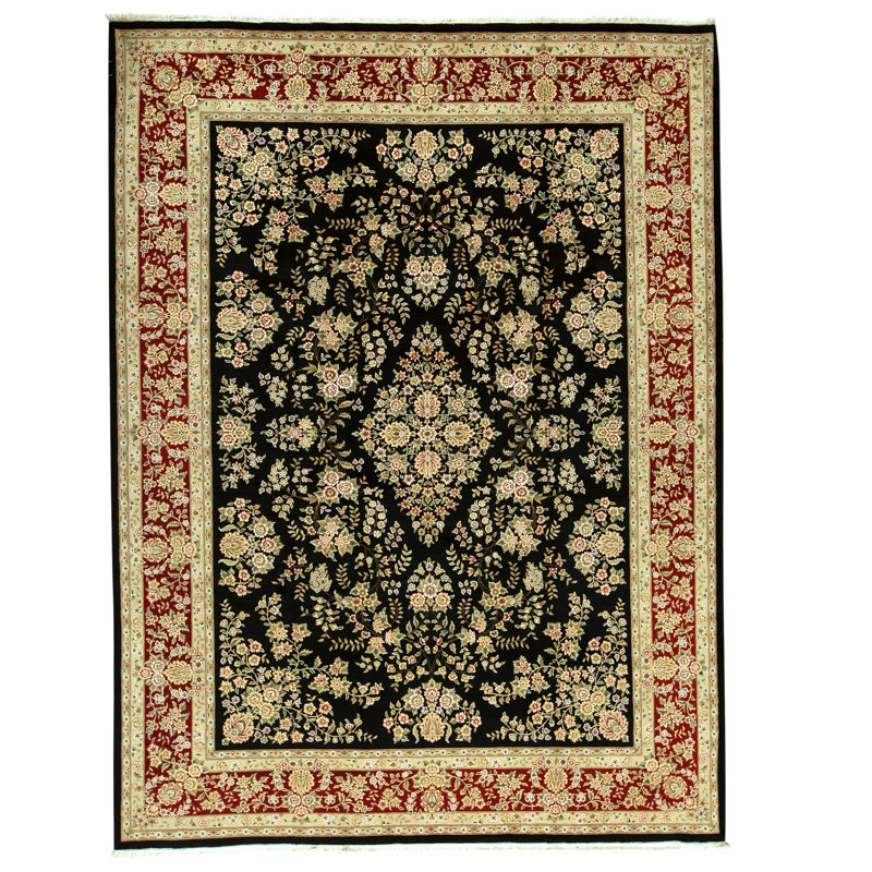 Tapis rectangulaire noué à la main