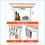 Kitchen Island Cart Rolling Storage Table With Single Door Cabinet