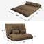 Matelas de futon double rembourré à dossier plein 63 po
