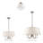 Barbora 6 - Light Dimmable Drum Chandelier-1646878992-1646878998