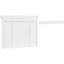 Armoire à pharmacie murale blanche de 35,51 po x 7,34 po et 28,22 po, grand rangement, charnières, tableau, tablettes réglables, fonction de fermeture en douceur, poignée en métal argenté, style luxueux, idéale pour le miroir de salle de bain