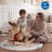 Safe Baby Rocking Horse With Sound Effects, Plush Stuffed Animal Ride On Toy With Safety Belt For Toddlers 1-3 Years Old, Wooden Rocker For Indoor & Outdoor Play-125353648