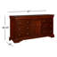 Commode combinée 6 tiroirs Graciani Scarbrough