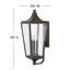 Jaymes 3-Light Outdoor Wall Lantern