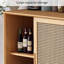 Armoire de salle à manger à double porte en osier rétro-1521802052
