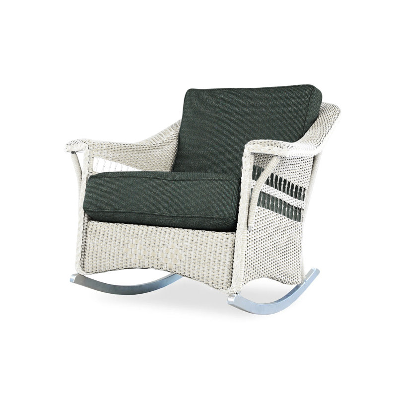 Nantucket Outdoor Rocker Chair, Callen Driftwood, Antique White