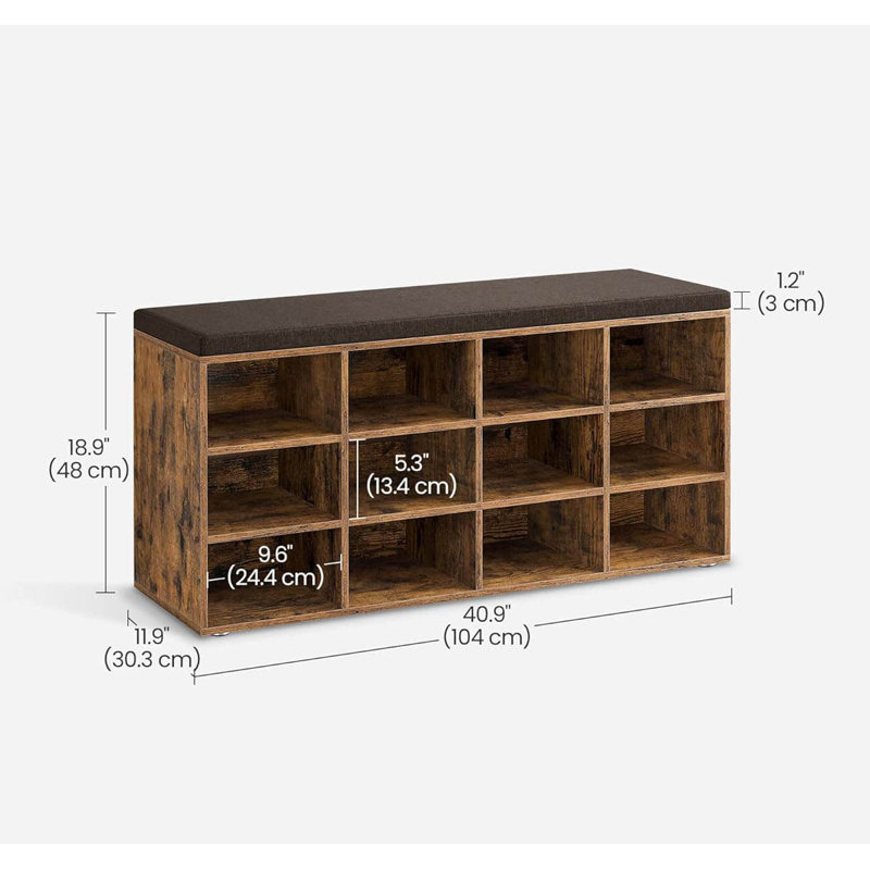 Wood Storage Bench