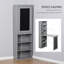 Bureau de bureau mural pliable avec tableau noir et tablette latérale pliable-133225414
