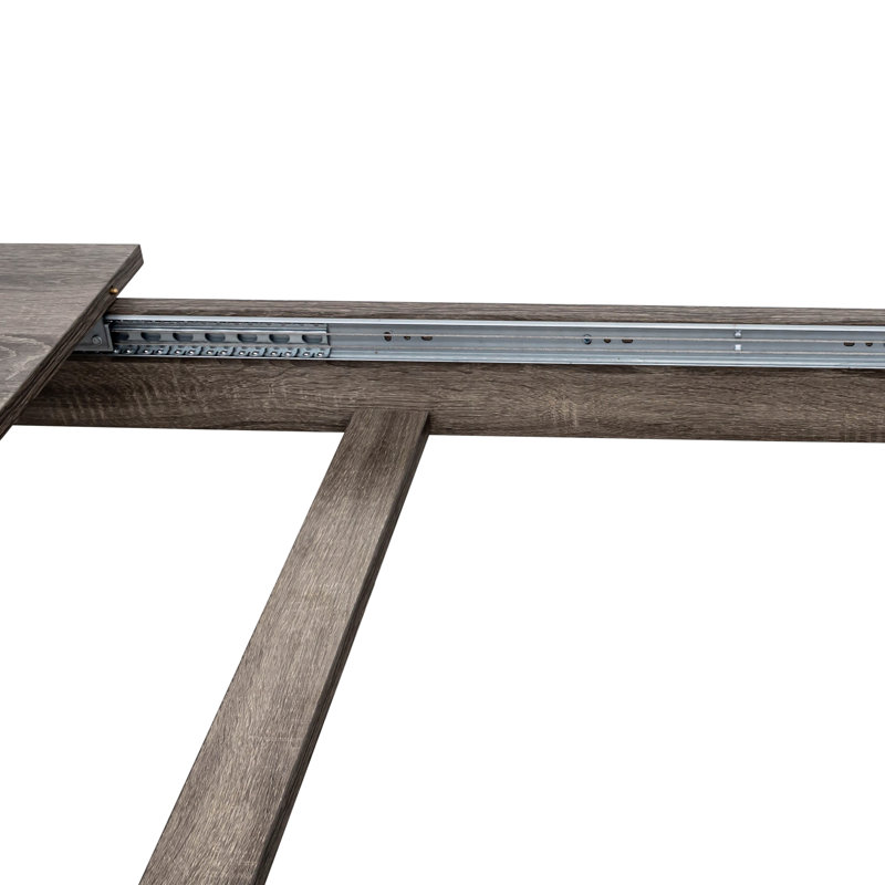 Table de salon extensible de 270 cm (106,5 po), chêne foncé, peut supporter jusqu'à 50 kg (110,23 lb). Grande table pour espace de bureau, 270 cm (106,3 po).