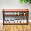 Armoire de rangement pour chaussures en bois massif 8 paires