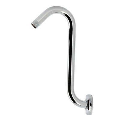Kingston Brass Gehry S-Shape Shower Arm with Square Flange