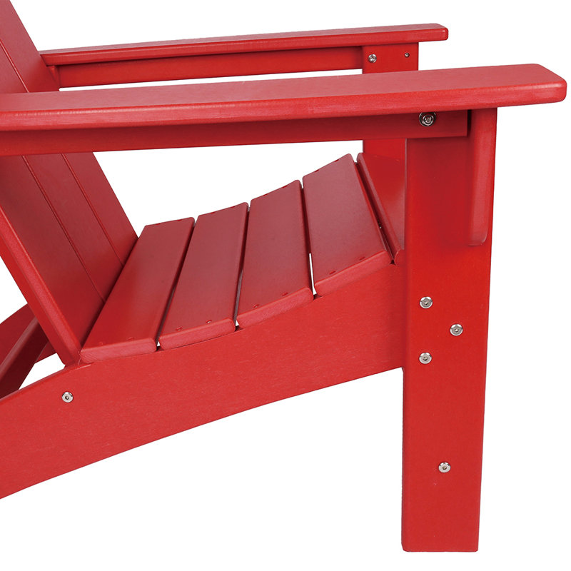 Flat Top Adirondack Chair in Ruby Red, Ruby Red