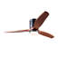 Ventilateurs de plafond en bois à intensité variable de 52 pouces avec lumières et télécommande - Ventilateur de plafond à profil bas 3 pales pour patio Ventilateur de chambre à coucher avec éclairage pour porche de salon